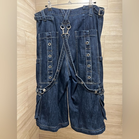 Tripp NYC Unisex Blue Denim Darkstreet Pants Sz S - Picture 3 of 5